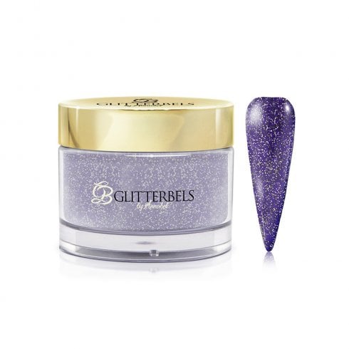 Glitterbels Pre-Mixed Glitter Acrylic Powder Purple Velvet 28g