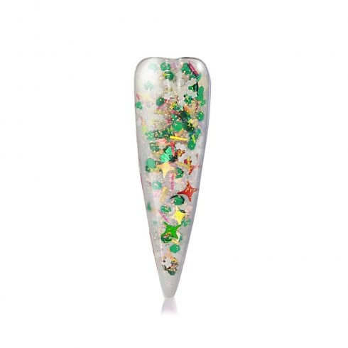 Glitterbels Pre-Mixed Glitter Acrylic Powder Under the Mistletoe 28g