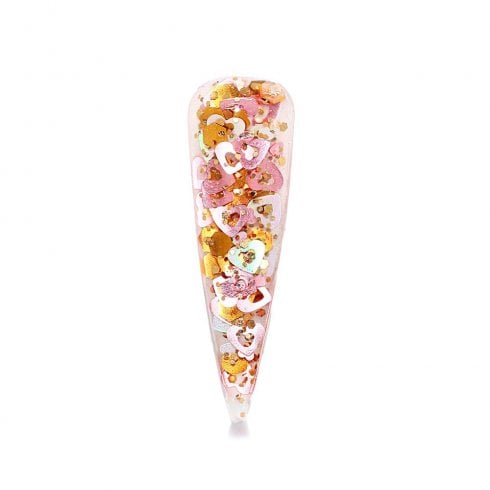 Glitterbels Pre-Mixed Glitter Acrylic Powder XOXO 28g