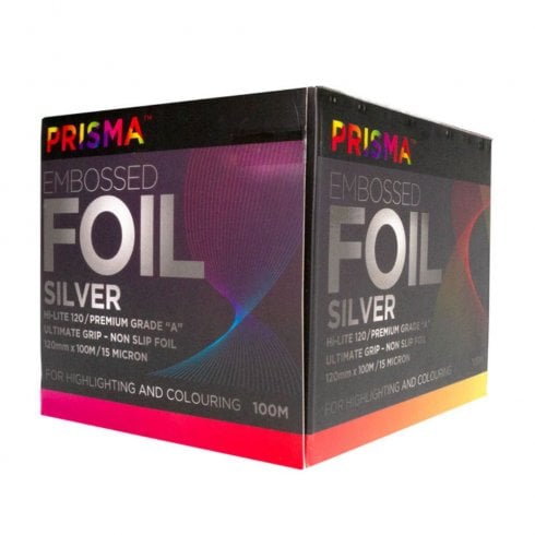 Prisma  Embossed Foil Silver 120mm x 100m