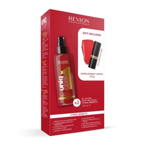 Revlon Professional UniqOne Gift Set With Lipstick