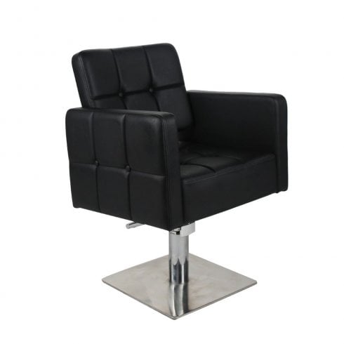 Salon Fit Dakota Hydraulic Chair Black with Square Base