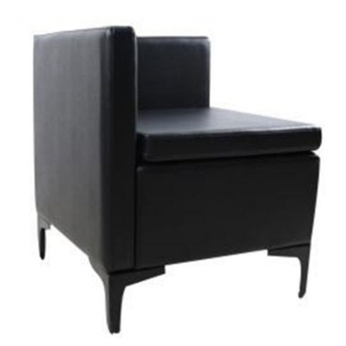 Salon Fit Liberty Single Waiting Seat Black