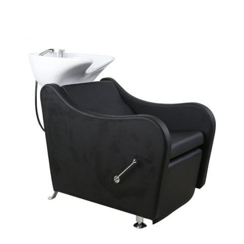 Salon Fit Manhattan Backwash Black with Leg Support