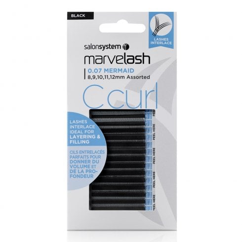 Salon System C Curl Mermaid Individual Lashes (0.07 assorted)