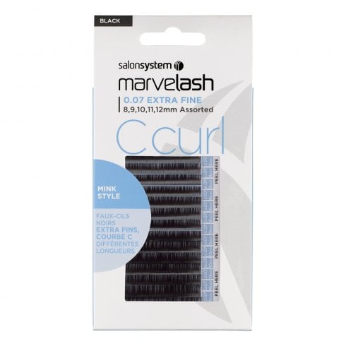 Salon System C Curl Mink Style Individual Lashes (0.07 assorted)