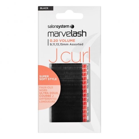 Salon System Super Soft J Curl Individual Lashes (0.20 Assorted)