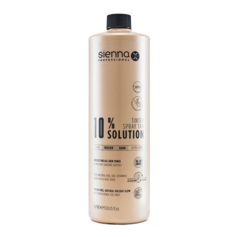 Sienna X 10% Spray Tan Solution 1 Ltr