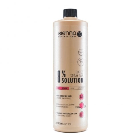 Sienna X 8% Spray Tan Solution 1 Ltr