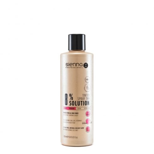 Sienna X 8% Spray Tan Solution 250ml