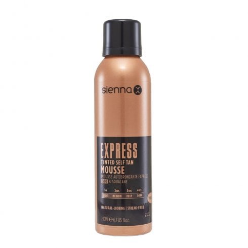 Sienna X Q10 Express Tinted Self Tan Mousse 200ml