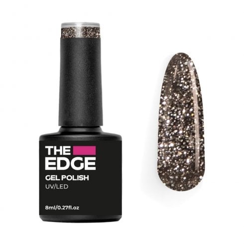 The Edge  Gold & Black Glitter 8ml