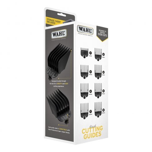 Wahl Black Plastic Attachment Comb Set Grades 1-8