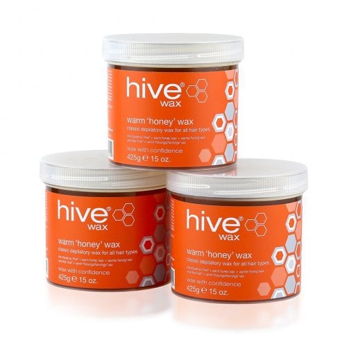 Hive of Beauty Warm 'Honey' Wax 425g (3 for 2 Pack)