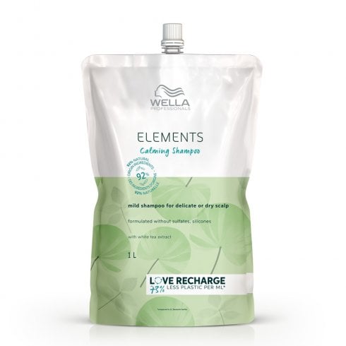 Wella Professionals Elements Calming Shampoo Refill Pouch 1 Ltr